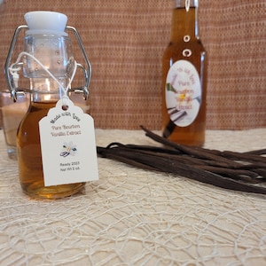 Handmade Bourbon Vanilla Extract: with aged Madagascar Beans