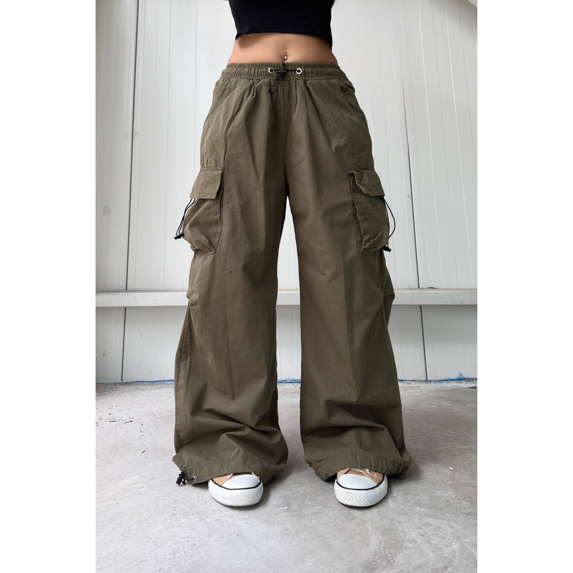 Women Cargo Pantsy2k Loose Pantstactical Unisex - Etsy