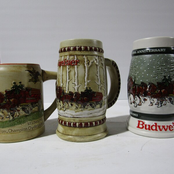 Budweiser Beer Steins Etsy