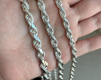 Heavy  Rope Chain Necklace - Mens Thick Chain