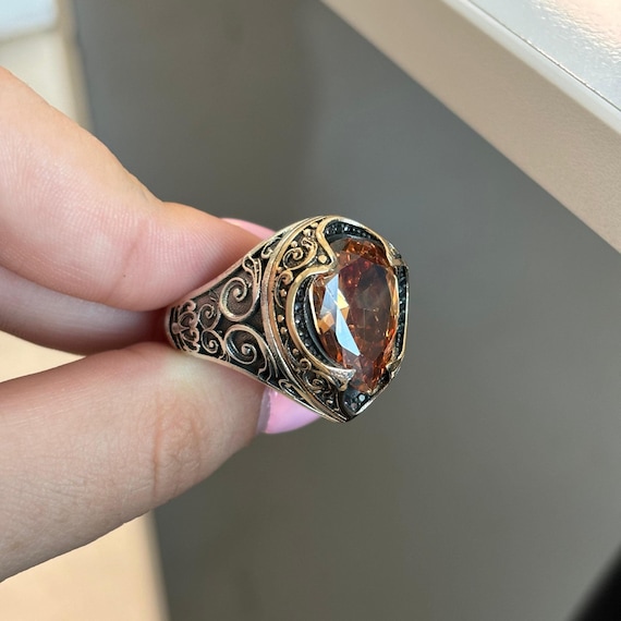 Anelli Da Uomo In Argento Con Pietra Principale Rubino | Acquisti Online Su - Foto 9