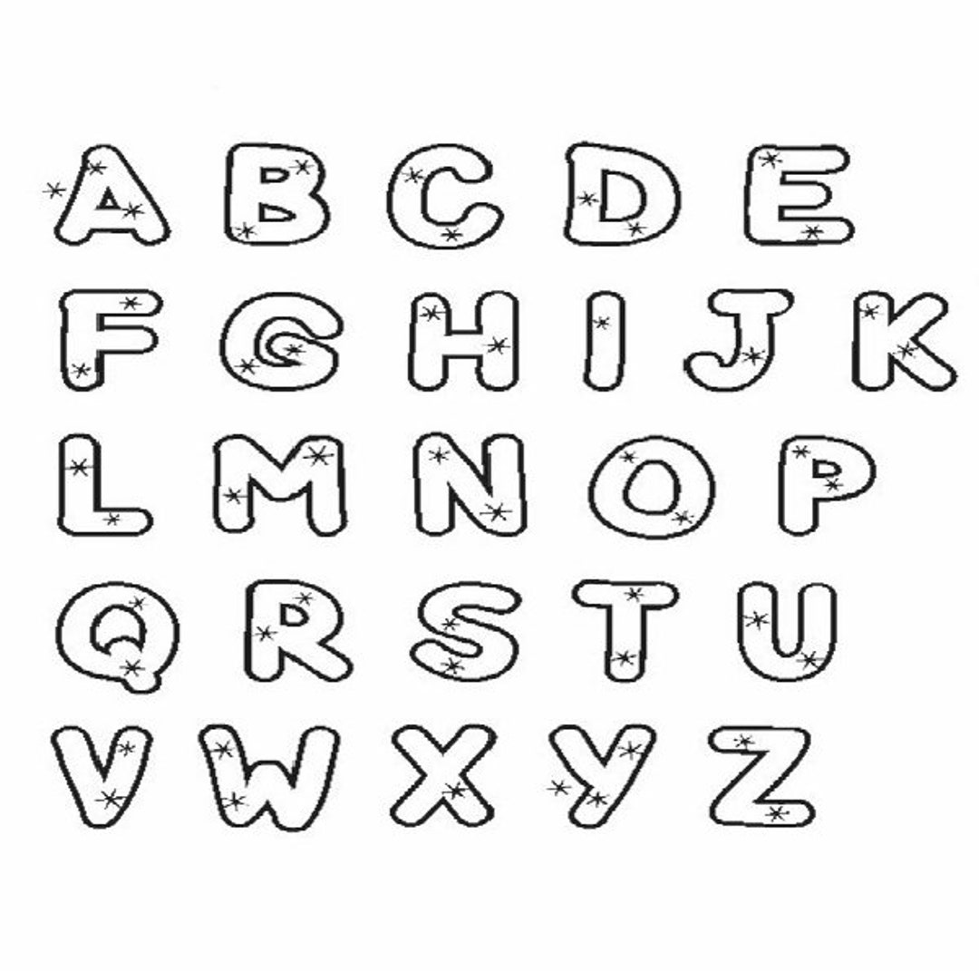 Alphabet & Number Coloring Page for Kids - Etsy