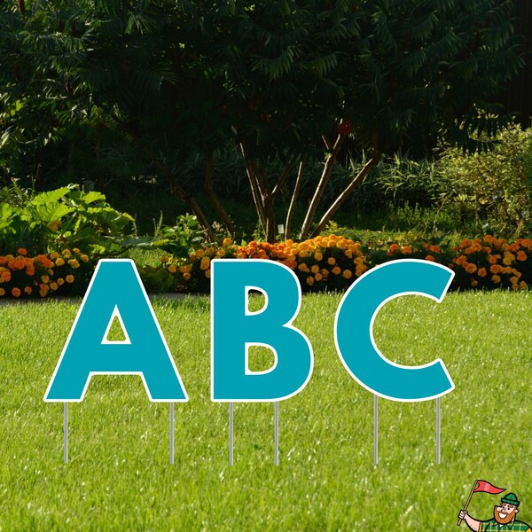 Yard Letters Stakes Etsy