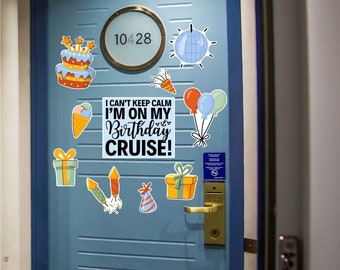 10 Piece Birthday Cruise Magnets | Cruise Ship Decorative Magnets