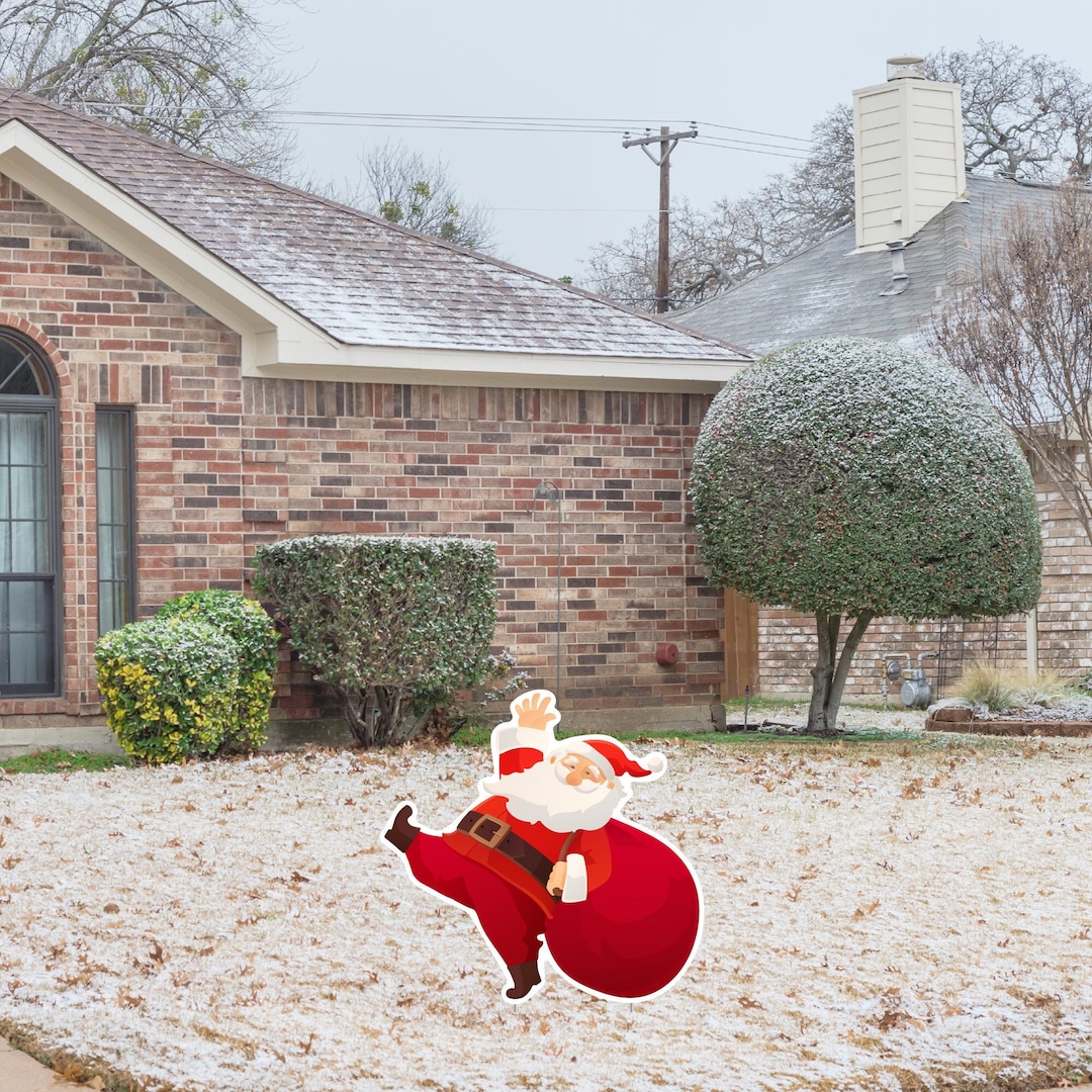 Here Comes Santa Claus Yard Decorations Including Stakes Etsy