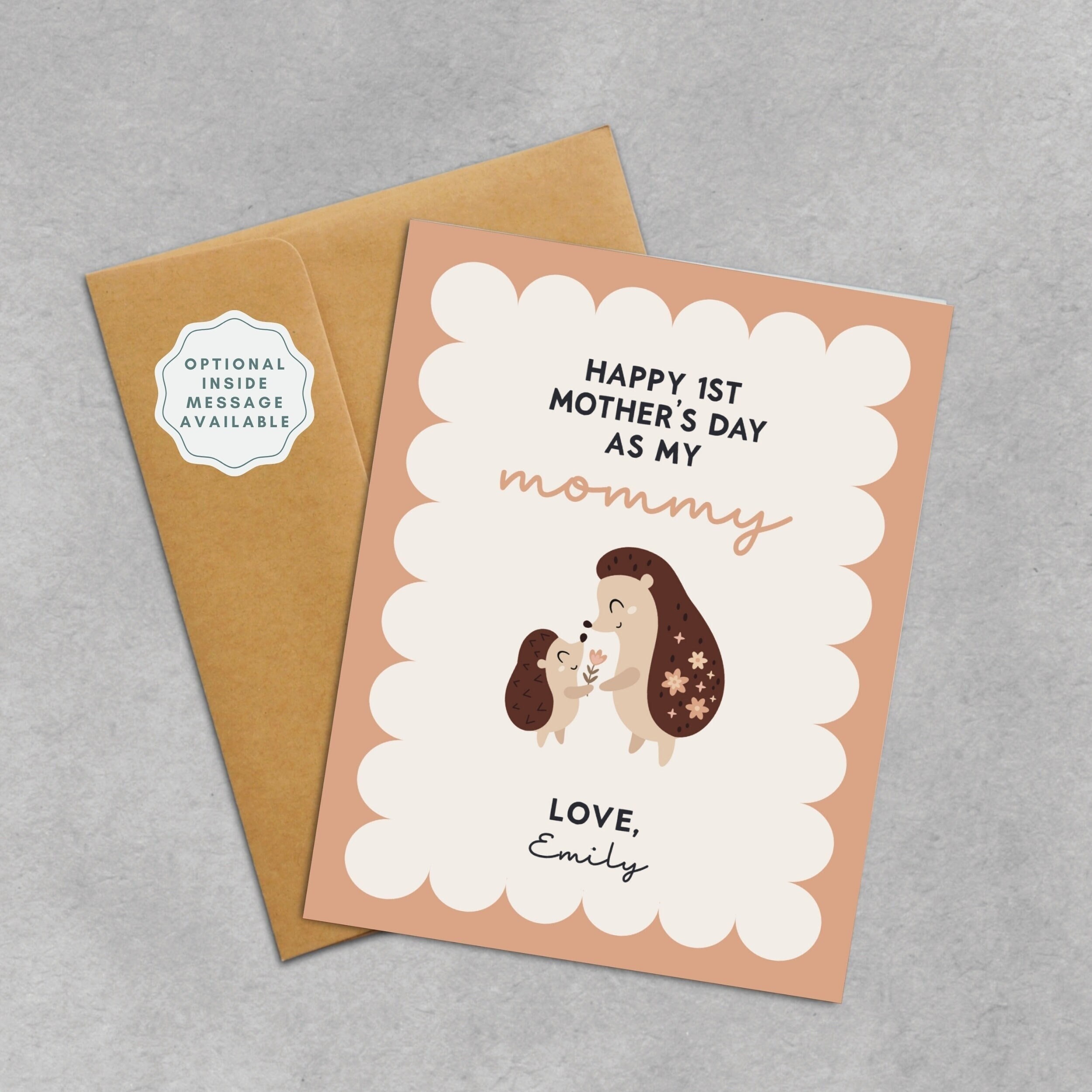 Personalized 1st Mothers Day Card | First Mothers Day as My Mommy ...