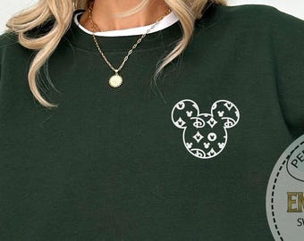Embroidery Mickey Mouse Hoodie, Disneyworld Hoodie, Disney Family Sweatshirt, Cute Disney Sweatshirt, Cool Mickey Sweatshirt, Disney Trip