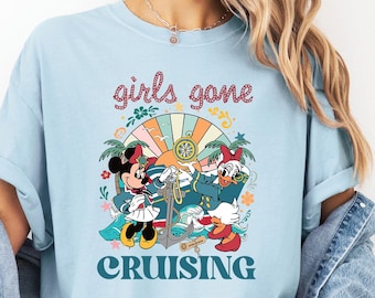 Disney Minnie Daisy Cruise Trip Shirt, Girls Gone Cruising Shirt, Comfort Colors Tshirt, Besties Cruise T-shirt, Disney Trip Tshirt