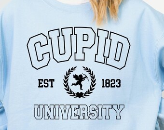 Cupid Sweatshirt, Valentine's Day Hoodie, University Sweatshirt, Love  Youth Sweatshirt, Cute Valentine Hoodie, Lover Sweatshirt