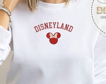Embroidered Disneyland Hoodie, Disney Sweatshirt, Embroidery Mom Sweatshirt, Gift For Mom, Mom Appreciation, Mother’s Day, Disney Trip
