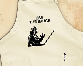 Darth Baker Apron, Star Wars Apron, Chef Dad Apron, Baking Apron, Birthday Gift for Him, Kitchen Apron, Father's Day Gift Apron