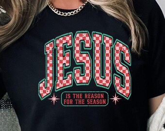 Jesus Is The Reason For The Season Shirt, Cozy Season Tee, Fall Shirt, Religious Tshirt, Faith Shirt, Christian Autumn Tee, Gift for Her