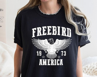 Free Bird America T-shirt, Comfort Colors Shirt, 4th Of July Shirt,  Independence Day Shirt, Fourth Of July T-shirt