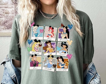 All Disney Princesses T-shirt, Comfort Colors Shirt, Disney Women's Shirt, Disney Trip Shirt, Elsa T-shirt, Pocahontas Shirt, Rapunzel Shirt