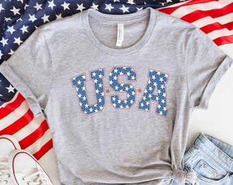 USA T-shirt, 4th Of July Shirt, Independence Day Gift, Patriotic T-shirt, Fourth Of July Gift, Freedom Shirt, USA Shirt, American Flag Shirt