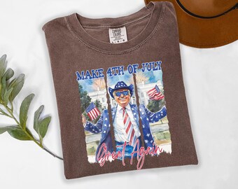 Make America Tshirt, 4th Of July, Comfort Colors Tshirt, Trump Tshirt, Memorial Day Tee, Celebration Trump Tee, USA Trump Tee, Cool American