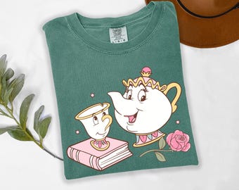 Mrs Potts T-shirt, Chip Shirt, Beauty and The Beast, Comfort Colors Tee, Disney Family Shirt, Disney Shirt, Belle Princess Shirt