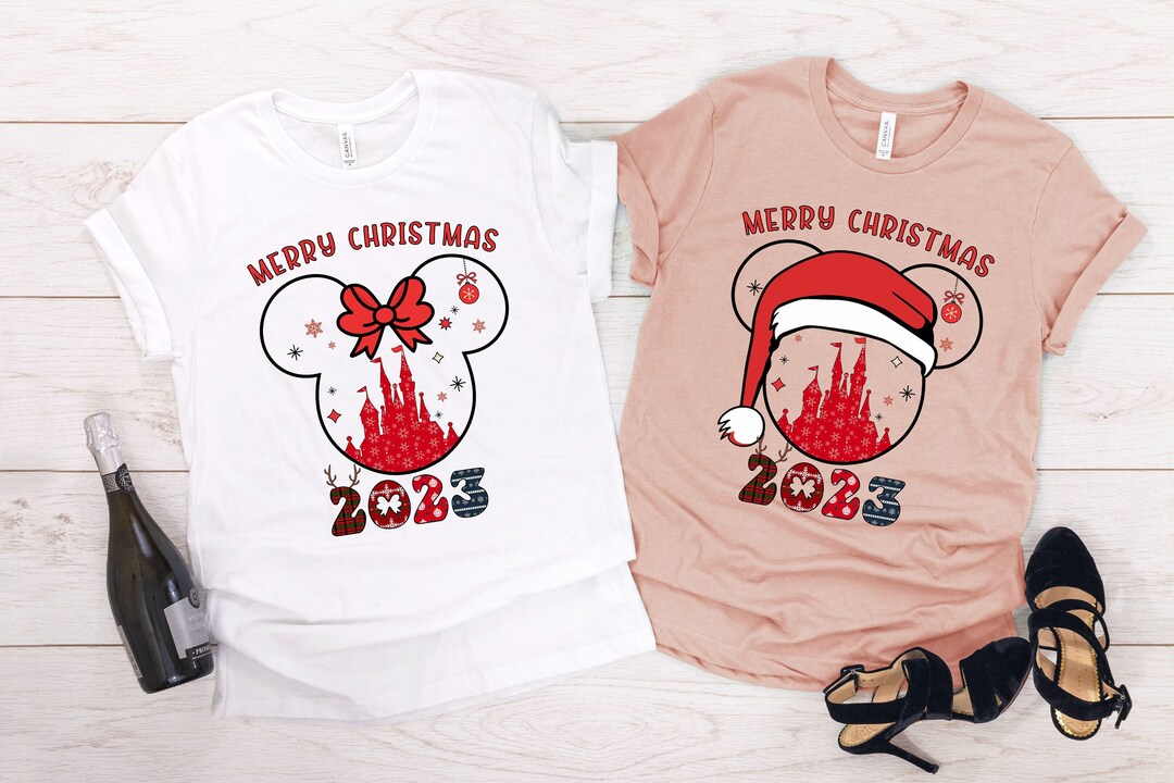 2024 Mickeys Very Merry Christmas Party Tshirt Family Tee Etsy