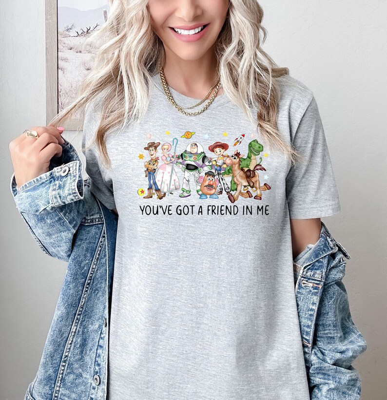 Toy Story Kids Birthday Shirt, Woody Buzz Jessie Bo Peep Gift Tee, Disney Trip Family Shirt, Birthday Present Tshirt, Disney Tee image 4