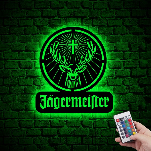 Jagermeister Premium Liqueur Beer Neon Light Sign main image 0