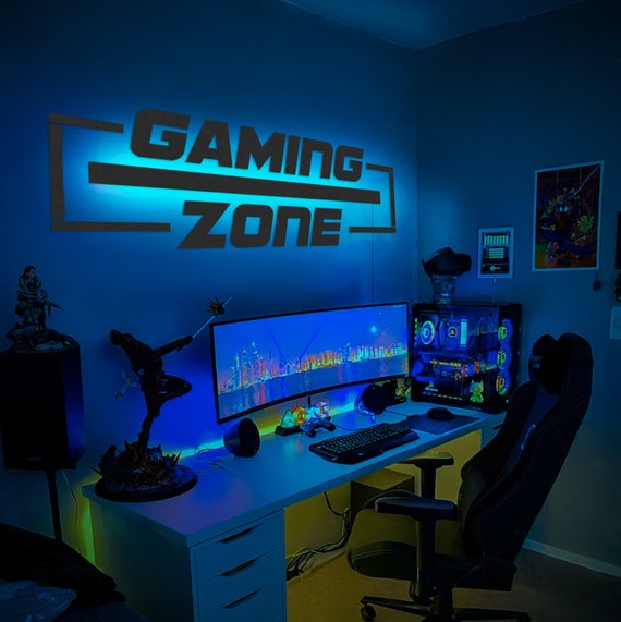 Gaming Zone Neon Led Wall Panel Decor,gaming Zone Led Decor,gamer