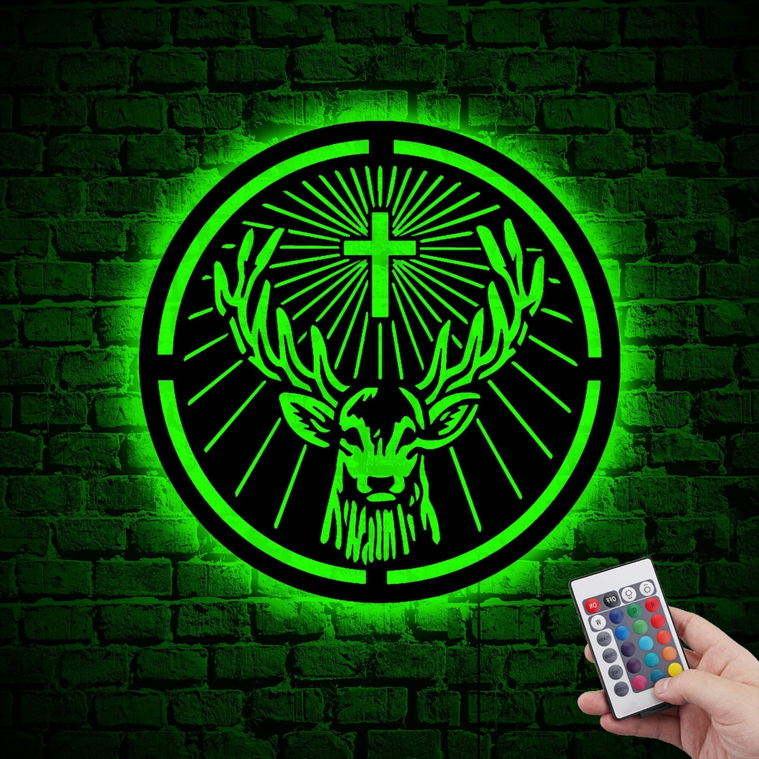 Jagermeister Neon Led Sign Jagermeister Wall Art With LED Etsy