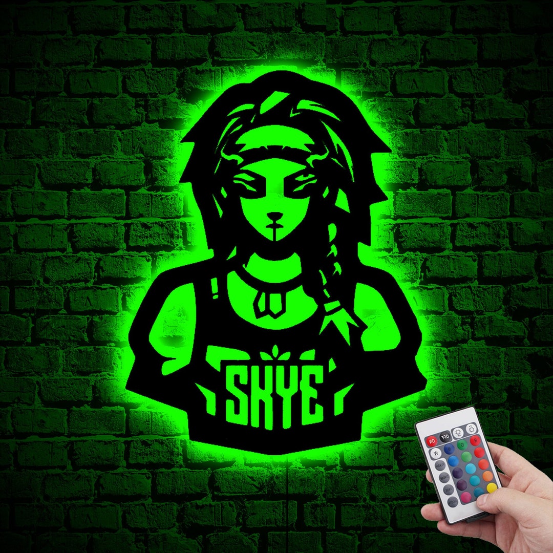 Custom Valorant Skye Neon Led Wall Art,game Room Decor,skye Valorant Gift,custom Skye Led Sign