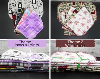 Paperless Kitchen Towels - Cats & Paws Theme or Wilderness Theme