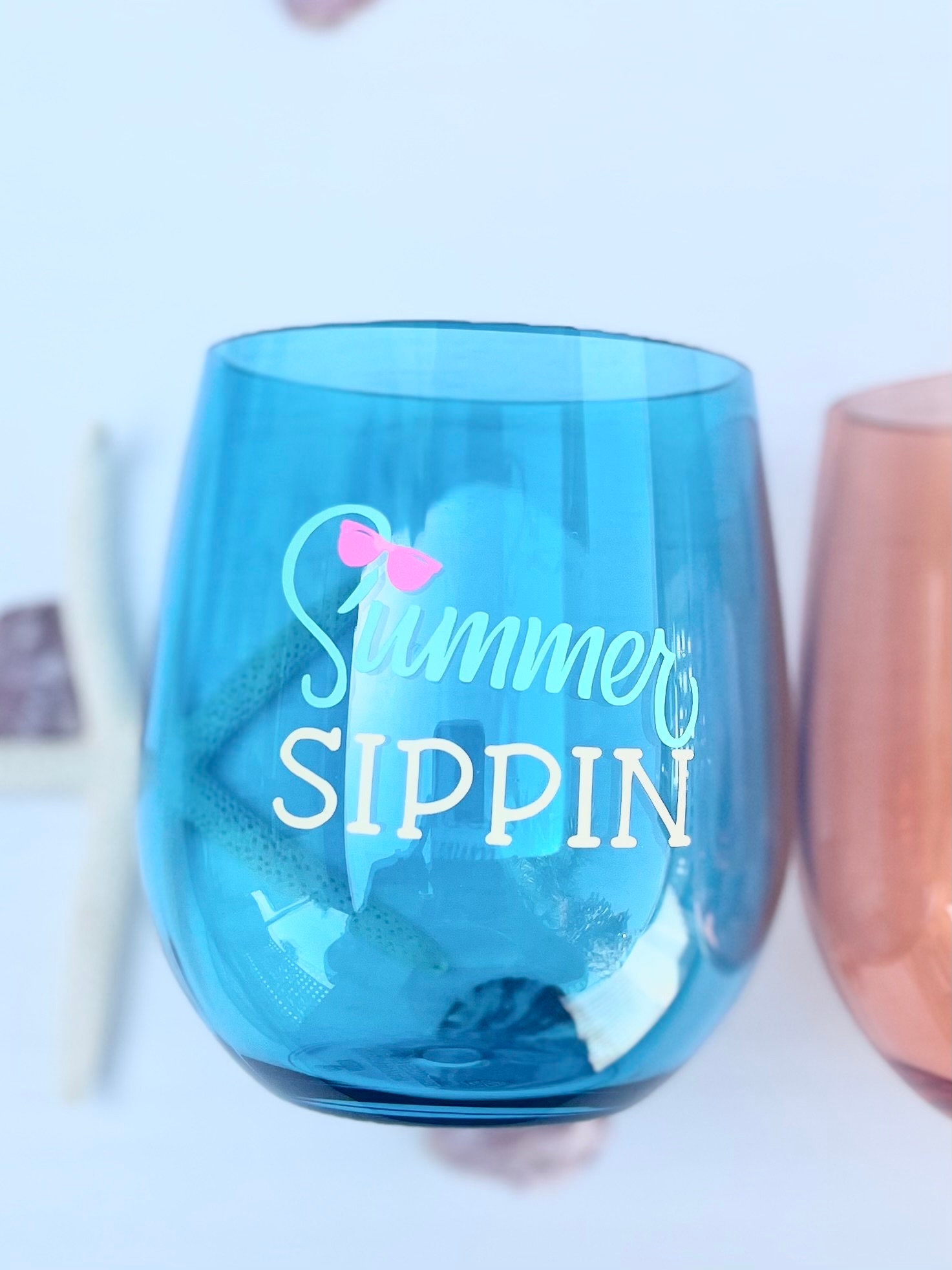 Acrylic Wine Glass Set Acrylic Colored Pool Glasses Summer Etsy