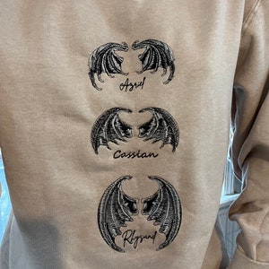 Embroidered bat boys wings