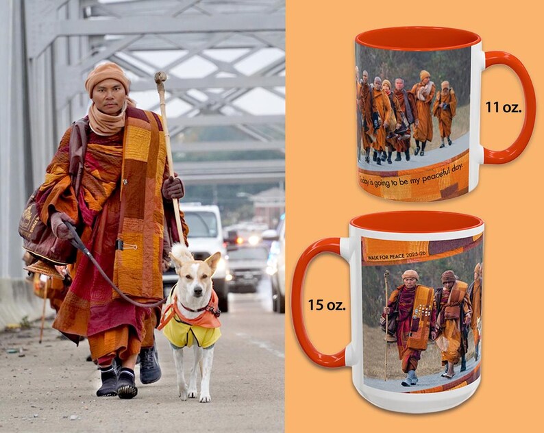 Walk for Peace Mug | Colorful 11 and 15oz, ORCA Coated image 3