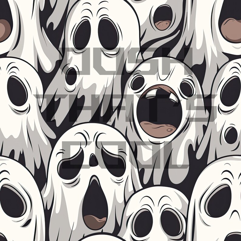 Horror Icon Pattern Collection: 12 Seamless Designs (digital Download ...