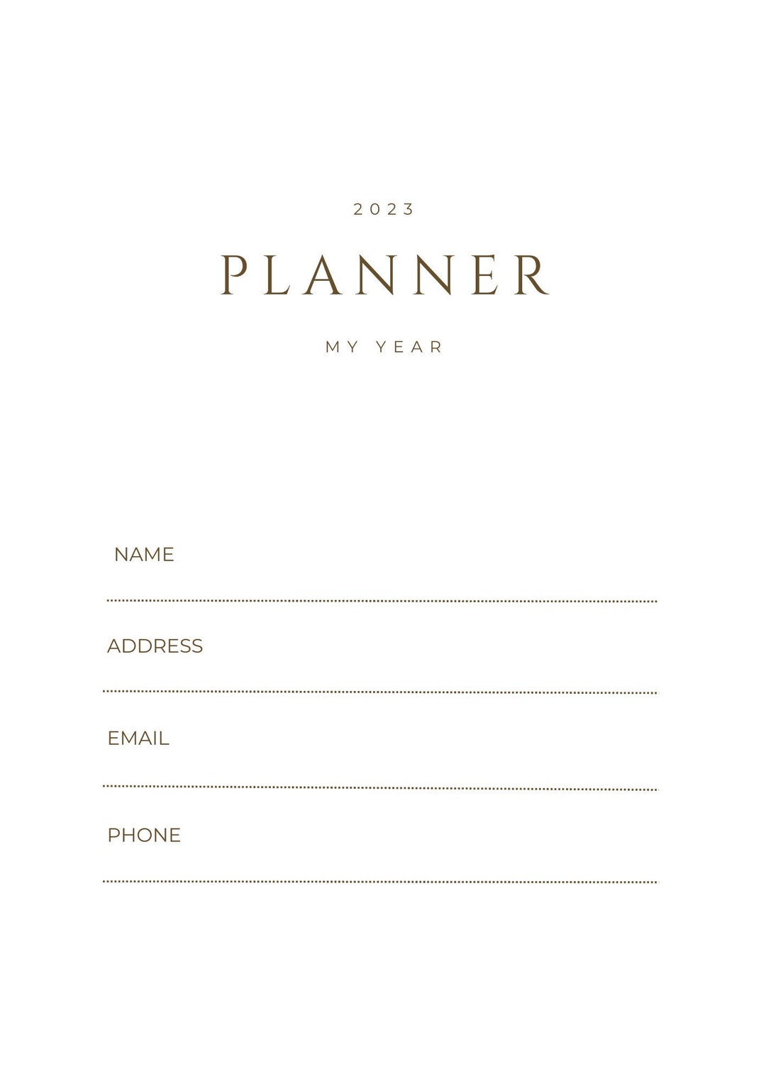 2023 Digital Planner Etsy