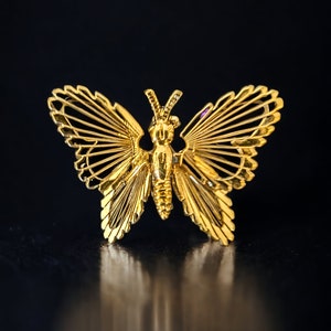 Monet Spinneret Butterfly Stick Pin 1963 – Estate Beads & Jewelry
