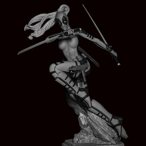 Deadpool|Lady|Resin Model|Fan Art