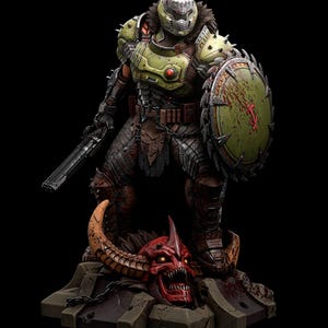 Doom Guy|DOOM|Sculpture|3d model order