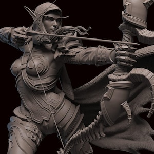 Sylvanas|Warcraft|Resin Model |Fan Art |