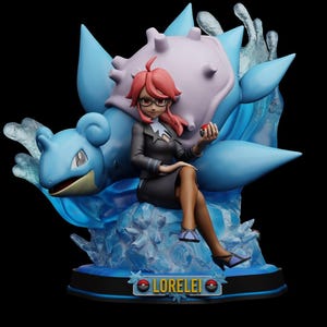 Lorelei and lapras |Pokemon|sculpture|3d model order