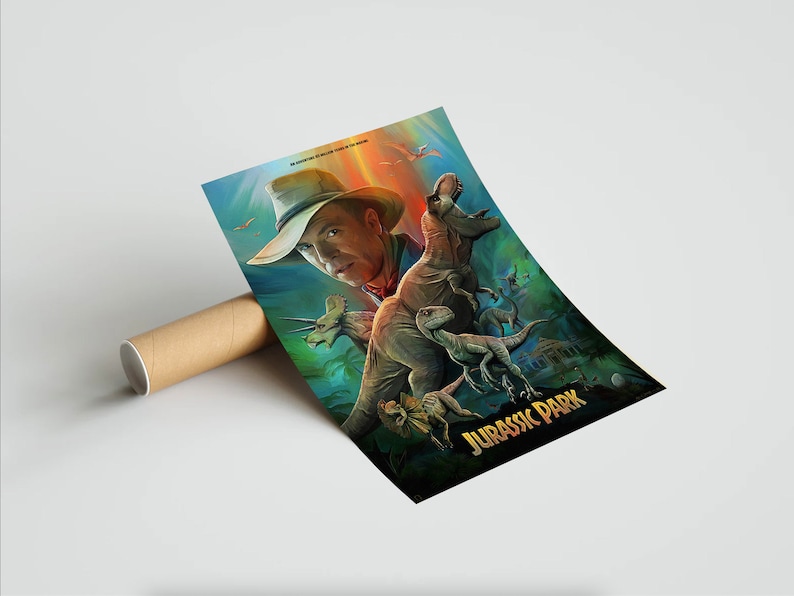 Jurassic Park Movie Poster - Art Print by the Artist - Etsy