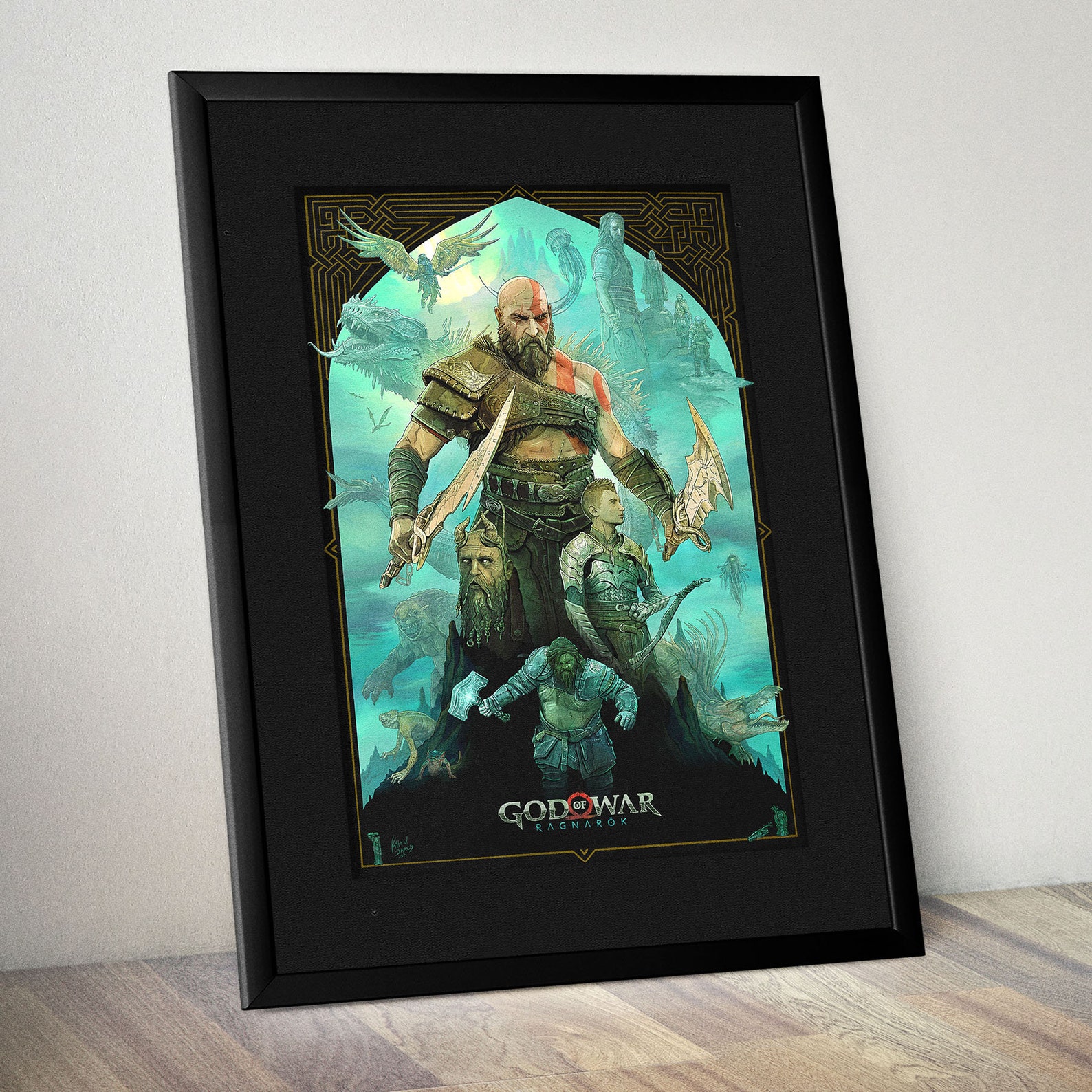 God of War Ragnarok Painted Poster sold by Original Artist - Etsy