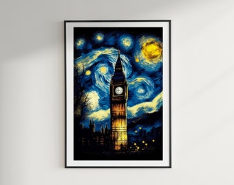 A Night in London - Starry Sites Digital Print