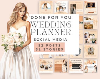 wedding planner social media templates, Wedding Planner Social Media Posts, Event Planner Social Media, Wedding Planner Social Templates