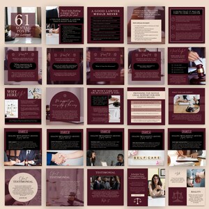 Law Firms On Instagram, Law Firm Instagram Template, Law Firm Social Media, Law Firm Instagram, Instagram For Law Firms, Law Firm Marketing, Law Firm Canva Template, Law Office Social Media,