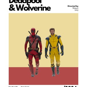 Deadpool and Wolverine Minimalist Movie Poster