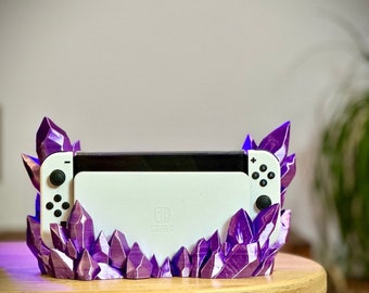 Nintendo Switch Crystal Dock - Custom Sleeve - Gaming Decor - Gamer Gift