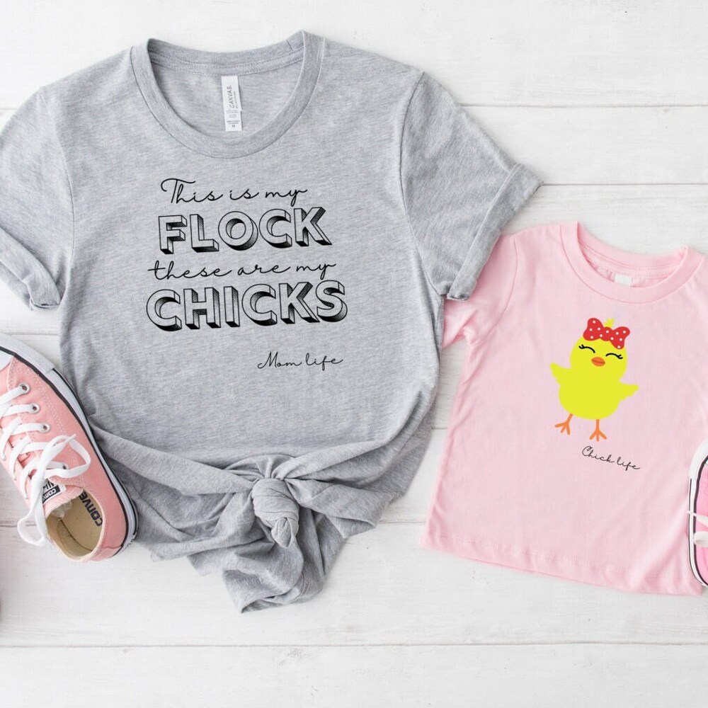 Mommy And Me, Mommy And Me Shirt, T-Shirt, Shirt, Women’S Shirt, Farm Shirt, Homestead, Homesteading Shirt, Mother’S Day Shirt, Mom Shirt Printfushion