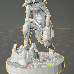Hobgoblin Druid Mini STL (22-28mm scale)