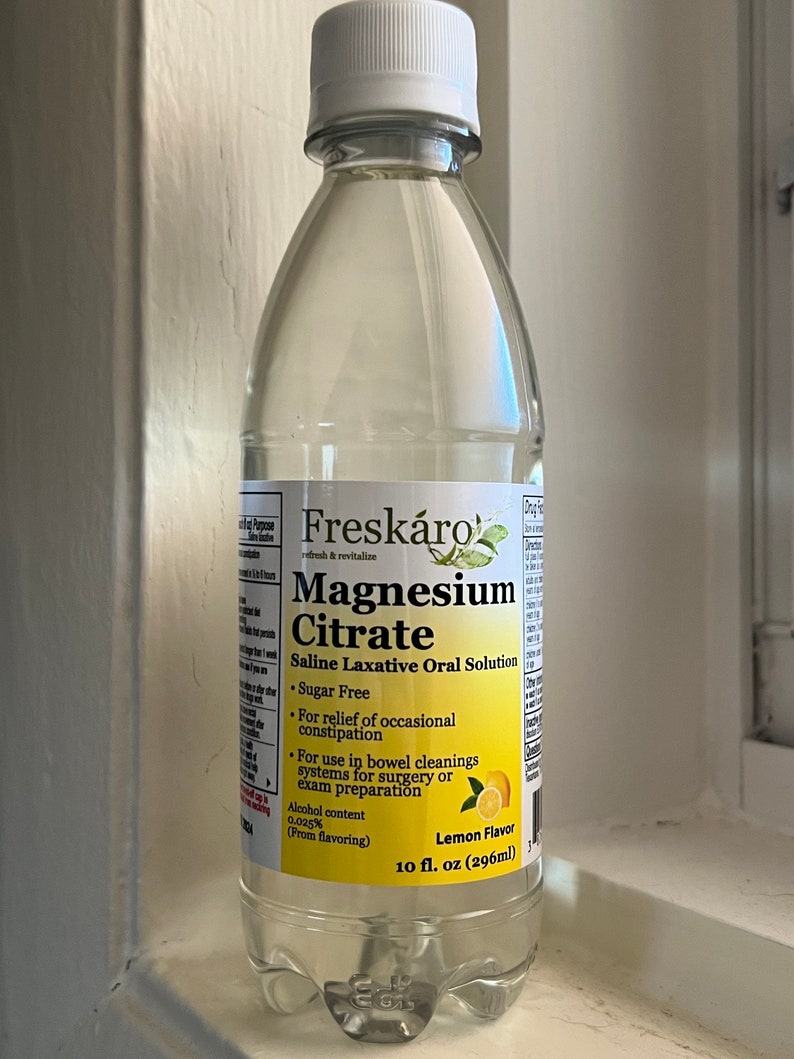 Magnesium Citrate Liquid Laxative Oral Solution 10oz Exp 12/2024 or