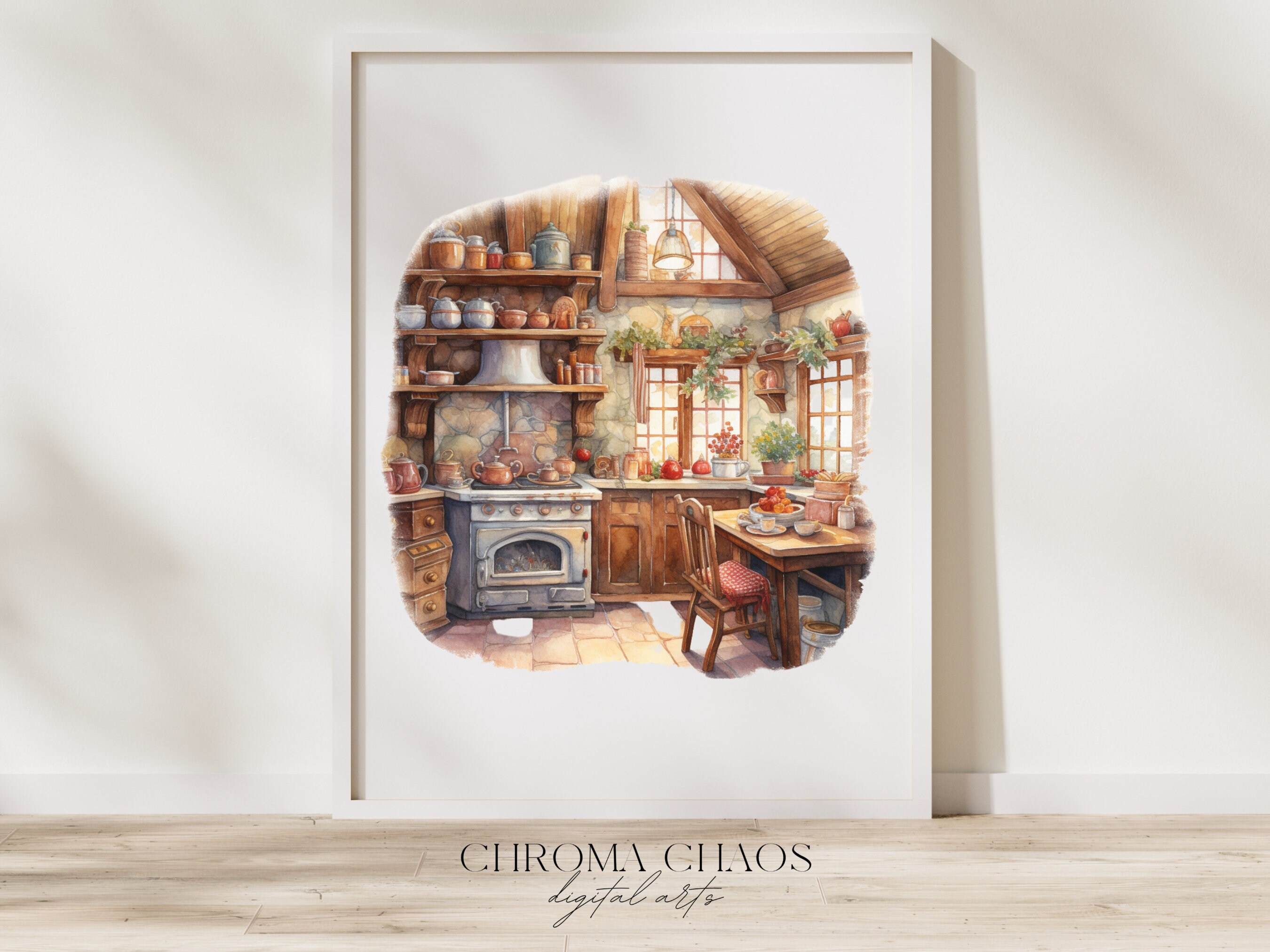 Winter Cabin Interior Clipart Bundle, Interior Clipart, Cozy Cabin ...