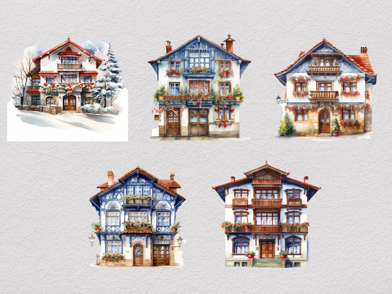 Basque House Clipart, Basque PNG, Architecture Clipart, Vintage ...